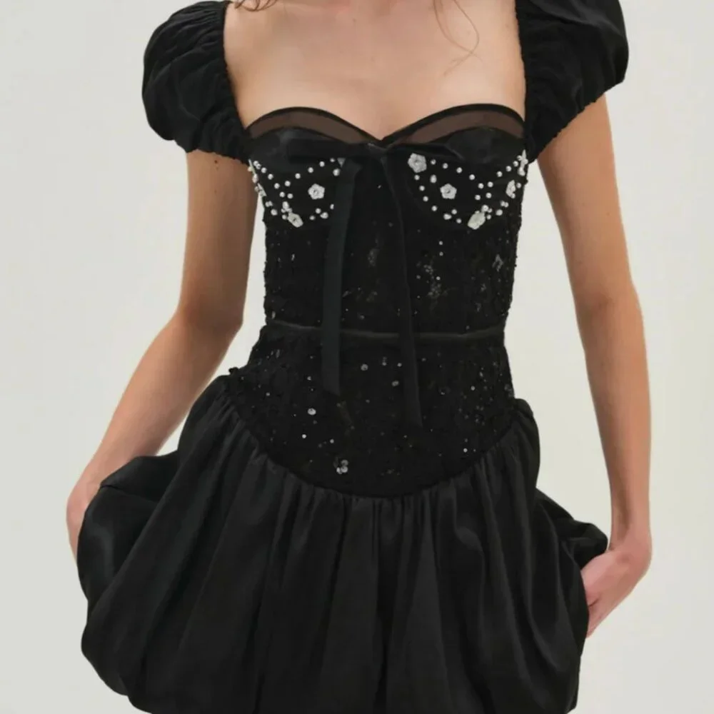 NWT For Love and Lemons McKenna Bubble Dress Size S - Picture 2 of 4
